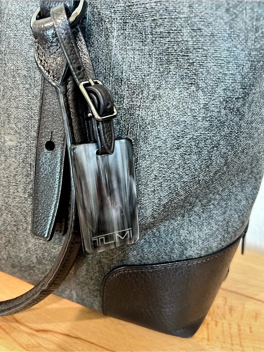 Tumi Voyageur Tote Gray & Brown